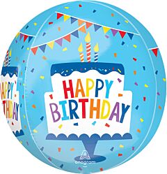 16" Happy Birthday Tiered Cake