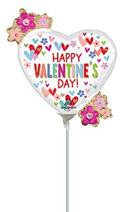 14" Valentine Hearts and Daisies