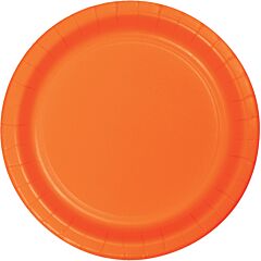 9" Paper Plate - Sunkissed Orange