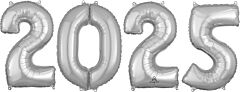 2-0-2-5 Number Bunch Silver 26 Inch