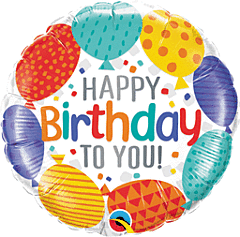18" Happy Birthday to You Balloons