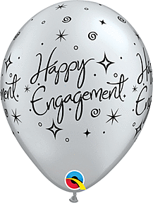 11" Qualatex Engagement Sparkles Latex