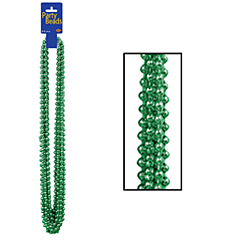 33" Party Beads - Green 12/Card