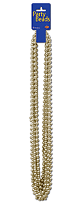 33" Party Beads - Gold 12/Card