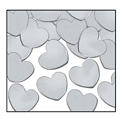 1oz Confetti Hearts - Silver