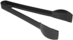 7" Serving Tongs - Black with upc