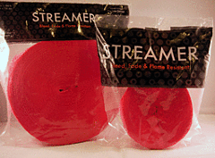 81' Crepe Streamer - Hot Pink