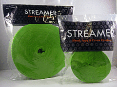 500' Crepe Streamer - Apple Green