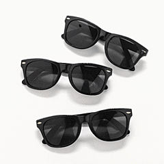 5 3/4" Black Nomad Sunglasses