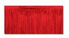 30" X 14' Foil Skirt - Red