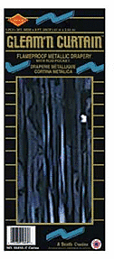 8' X 3' Foil Curtain Black