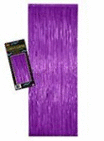 8' X 3' Foil Curtain - Purple