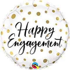18" Engagement Gold Dots