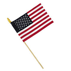 4" X 6" Cloth American Flag