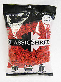 2 oz Paper Shred - Red