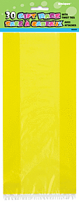 Cello Bag - Yellow 30Ct
