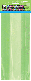 Cello Bag - Lime Green 30Ct
