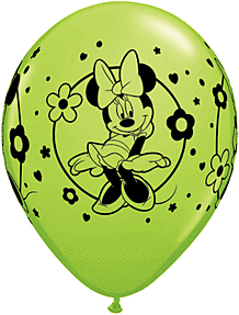 11" Qualatex Minnie Mouse Latex Assorted