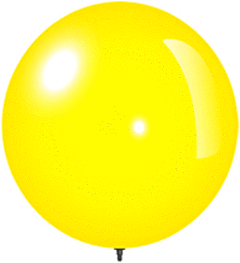 18" Dura Balloon - Yellow