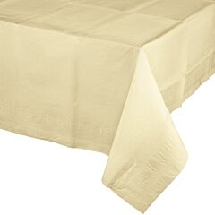 54X108" Paper Table Cover - Ivory
