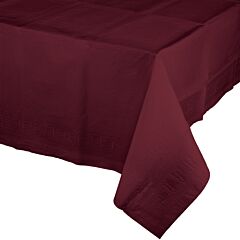 54X108" Paper Table Cover - Burgundy