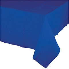54" X 108" Plastic Table Cover - Cobalt Blue