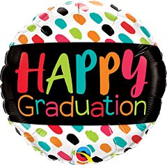 9" Happy Graduation Color Dabs