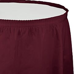 14' X 29" Plastic Skirt - Burgundy