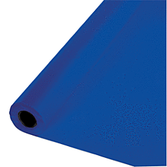 40"X100' Plastic Table Roll - Cobalt Blue