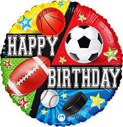 17" Happy Birthday Sports