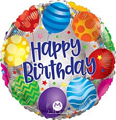 30" Happy Birthday Balloons