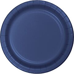 7" Paper Plate - Navy