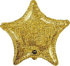 17" Gold Crackled Star