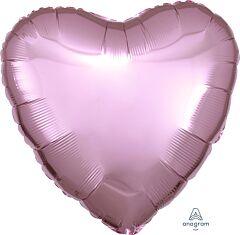 17" Metallic Pearl Pastel Pink Heart