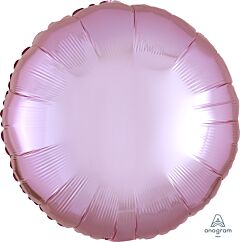 17" Metallic Pearl Pastel Pink Round