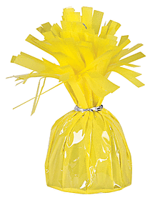 175 Gram Fringed Foil Weight - Yellow