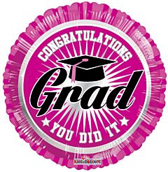 18" Congratulations Grad Pink