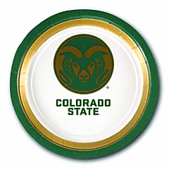 Colorado St - 9" Plate 10Ct