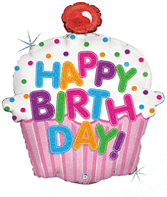 31" Happy Birthday Cupcake