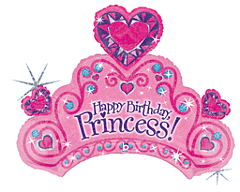 34" Happy Birthday Princess