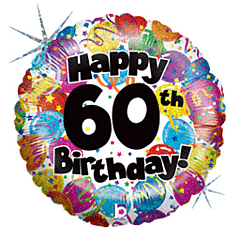 18" 60th Party Birthday
