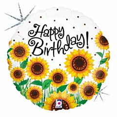 18" Sunny Sunflower Birthday