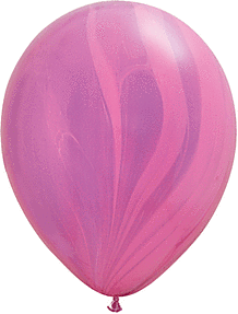30" Qualatex Pink & Violet SuperAgate Latex