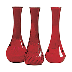 9" Ruby Plastic Bud Vase Assorted