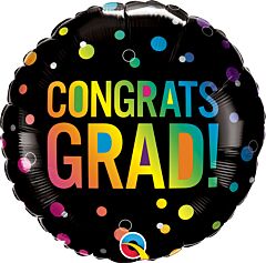 18" Congrats Grad Ombre Dots