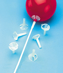 12"  Balloon Stick Micro- White
