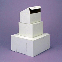 10X10X5 Bakery Box 1Pc - White