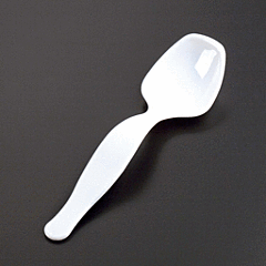 Salad Spoon - White - 8.5"