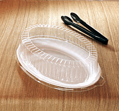 14" X 25" Oval Lid - Clear