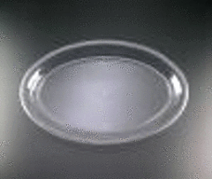 14"X21" Oval Tray - Clear